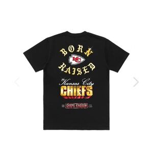Born X Raised Kansas City Chiefs chrome rocker tee Size XL